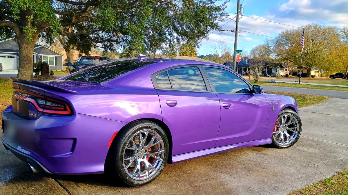 Dodge Charger with a deep ceramic-protected gloss finish