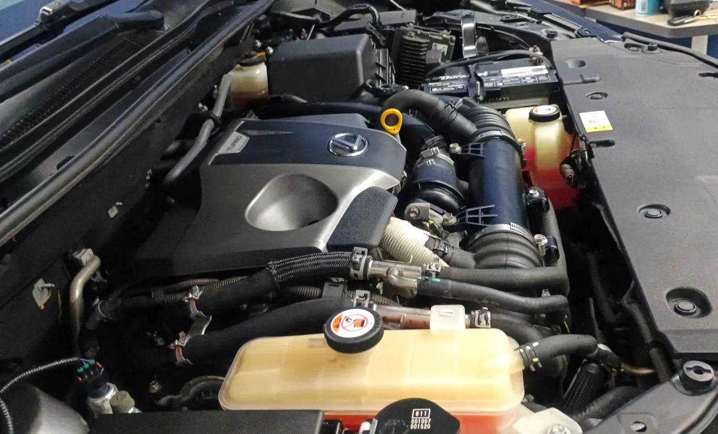 Full Detailing — engine bay cleaning